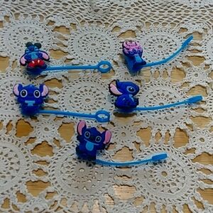 Stitch Straw Cover Toppers, protect from germs and dust